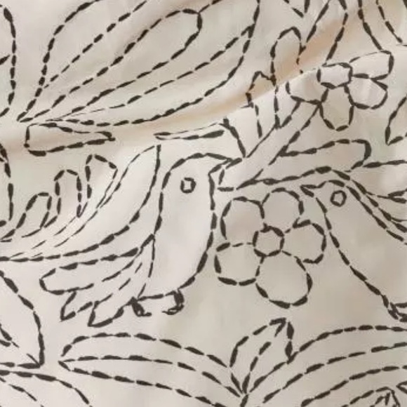 NWOT Urban Outfitters Kacy Stitch Print Duvet Cover Full/Queen Z526-15 - Picture 3 of 4